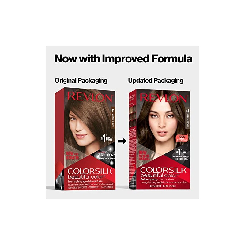 Permanent Hair Color by Revlon, Permanent Brown Hair Dye, Colorsilk