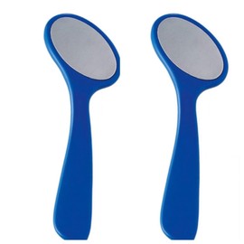 2x Avon Foot Works Oval Stainless Steel Foot File