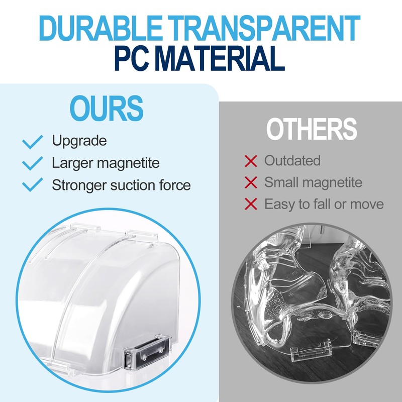 2PC Air & Heat Vent Deflector,Strong Neodymium Magnetic Non Melting