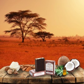 Shea Terra 33% Shea Butter Soap with African Wild Sage & Cinnamon – All Natural, Emollient Soap that Cleanses, Moisturizes, and Naturally Deodorizes with Properties that Lift Away Impurities – 4.5 oz