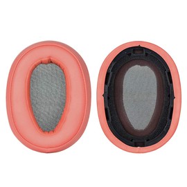 MDR-100ABN Ersatz-Ohrpolster für Ohrpolster, Reparaturteile, kompatibel mit Sony MDR-100ABN WH-H900N kabellosen Kopfhörern. (Rot)