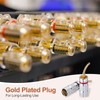 MECCANIXITY 10 Pcs Flex Pin Banana Plugs, 8.5mm (5/16") Banana