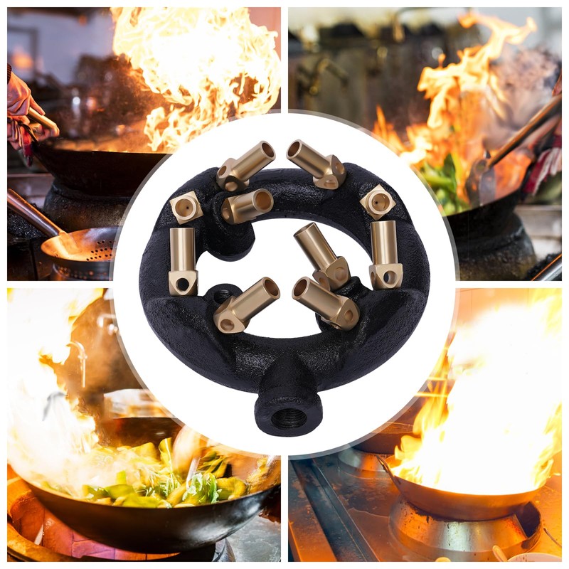 MUSESPANI 10 Tips Jet Burner Natural Gas Propane Jet Burner