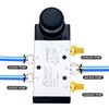 AOMAG Pneumatic 3/8 Inch PT 5 Way 2 Position Air