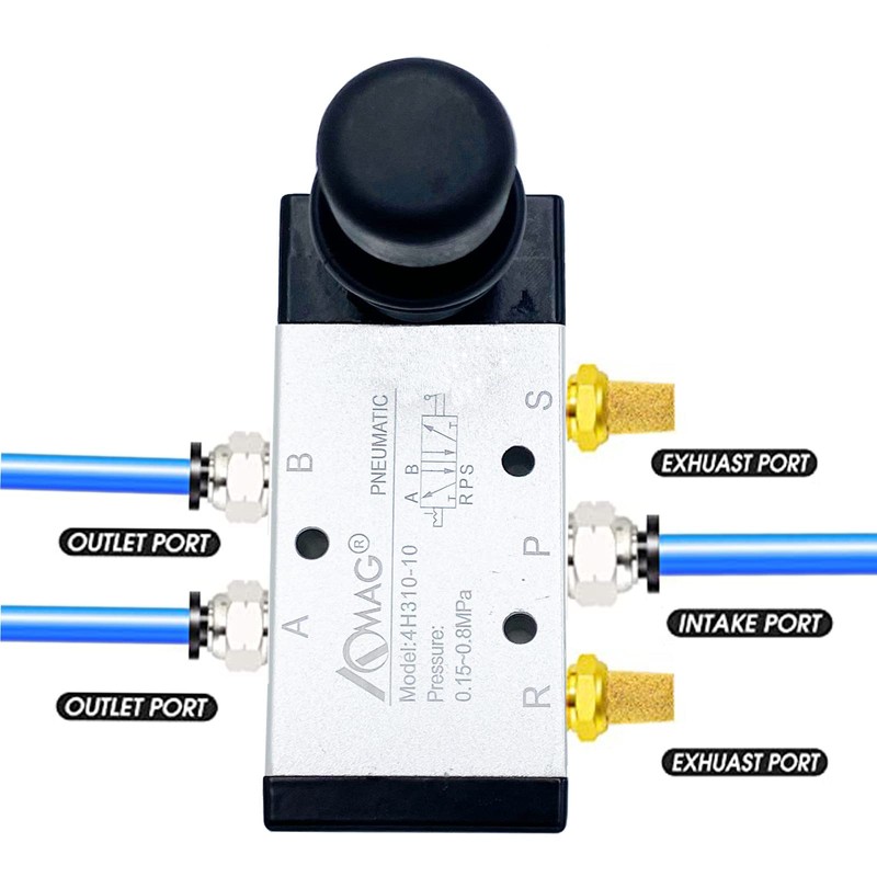 AOMAG Pneumatic 3/8 Inch PT 5 Way 2 Position Air