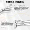 20 Pcs Gutter Hangers 5 inch with Pre-Inserted Quick Screw