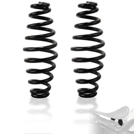 FOVPLUE 5" Seat springs for Solo Seats,Barrel Motorcycle Seat Spring universal fits for Harley Sportster XL883 1200 Bobber Chopper Custom Application, for Honda Yamaha Kawasaki Suzuki,Black