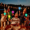 Tofficu 5 Pcs Hand Clappers LED Light Up Noisemakers Noise