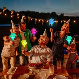 Tofficu 5 Pcs Hand Clappers LED Light Up Noisemakers Noise Makers Party Favor Hand Noisemakers Clappers for Sporting Events Birthday Party Supplies