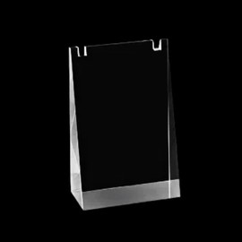 Mcoser L-Shape Clear Acrylic Necklace Stand 6*3*12CM Slant Back Pendant Earing Display Holder for Photography,Jewelry,Cosmetic,Crafts Show