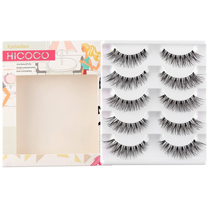 3D False Eyelashes, Natural Eyelashes, Pure Handmade Natural Look, Fluffy