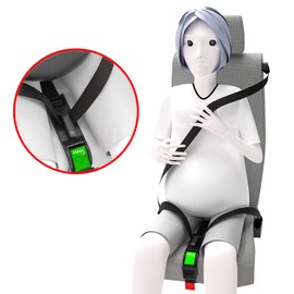 Hikig Hikig Pregnancy Seat Belt, Car Seat Belt Adjuster for Pregnant Moms, Comfort & Safety for Pregnant Moms Belly, Protect Unborn Baby, a Must-Have for Expectant Mothers (Black)