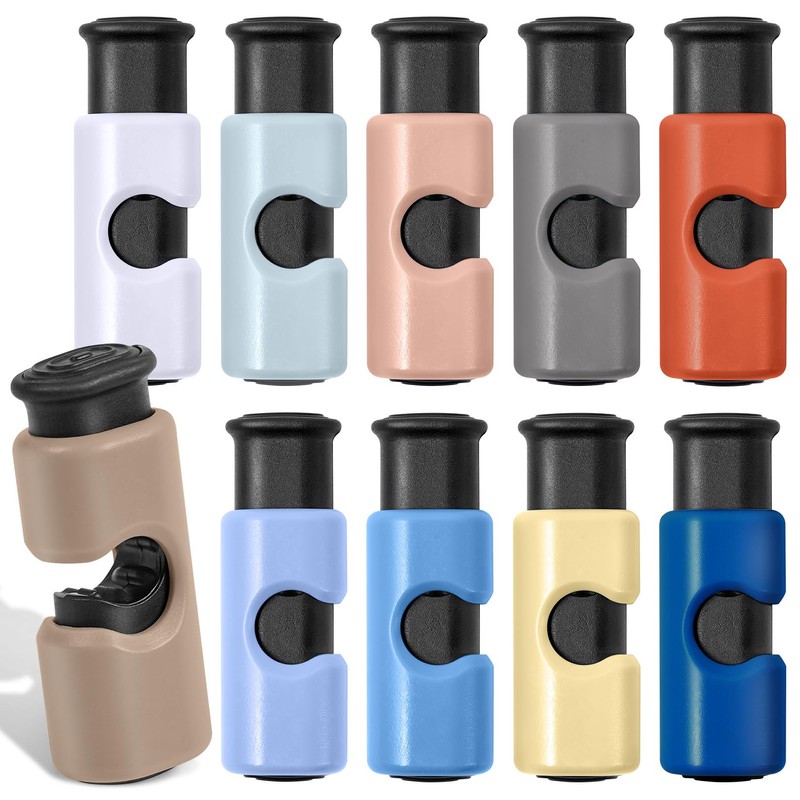 Valuckee 10 Pack Squeeze and Lock Bread Bag Clips, Bread