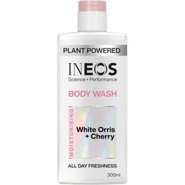 INEOS Skin Science - All Day Freshness With Provitamin B5 Body Wash White Orris + Cherry - With SkinActiv Cooling Tech™ - Plant Powered 300ml