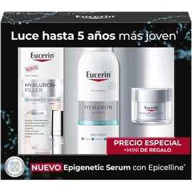 EUCERIN HYALURON FILLER EPIGENETIC SERUM 30 ML + HYALURON FILLER + 3X EFFECT MIST SPRAY 150ML+ HYALURON FILLER CREMA FACIAL DE DIA FPS 30. 20 ML