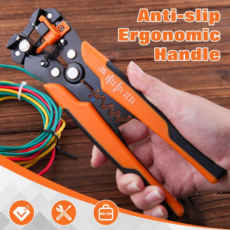 LEONTOOL 9 PCS Ratcheting Crimping Tool Kit - Quick Change