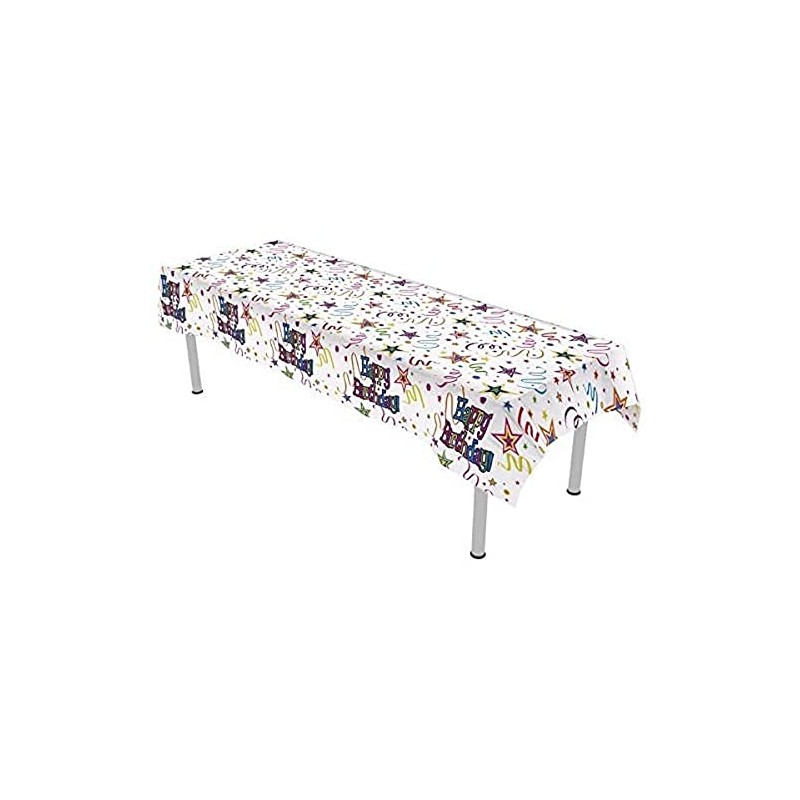 OAKTREE UK 635487 Oaktree Ribbons and Stars Colourfast Plastic Table