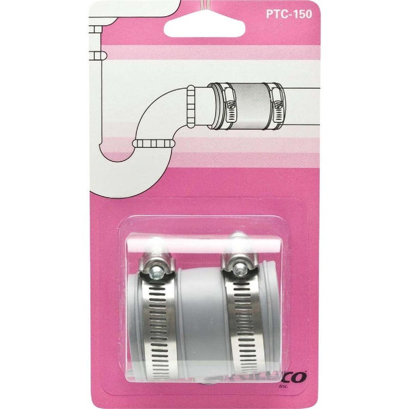 Fernco PTC-150 1-1/4" or 1-1/2" Tubular Drain Pipe Connector