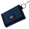 RED X Mens Canvas Tri-Fold Chain Wallet - Blue