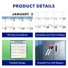 2025 Wall Calendar Dry Erase -12 Month Annual Yearly Calendar