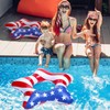 Blosssound 3 Pieces American Patriotic Stars Inflatable Pool Floaties 35