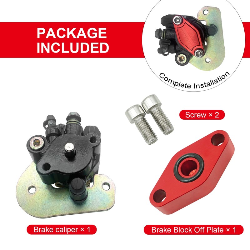 Rear Brake Caliper With Parking Brake Off Block for Honda