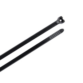 Gardner Bender 46-308UVBMP Metal Pawl Cable Tie, 7 in., 50 lb. Tensile Strength, Wire / Cord Management Industrial and Household Use, Nylon Zip Tie, 20 Pk., UV Resistant Black