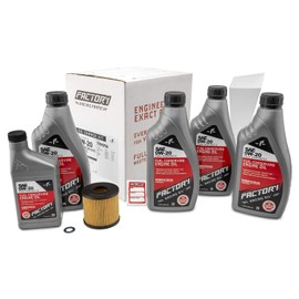 Factory Racing Parts SAE 0W-20 Full Synthetic Oil Change Kit Compatible With Toyota Auto – Includes 4.5 Quarts of Oil, 1 Filter, 1 Crush Washer, 1 Funnel