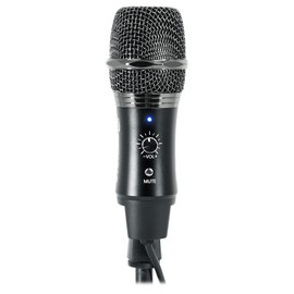 Rockville A-Stream Live Streaming USB Microphone w Gain+Mute Control+Stand+Cable