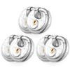 CINCINNO Discus Padlock with Key, 6 Pack Stainless Steel Storage