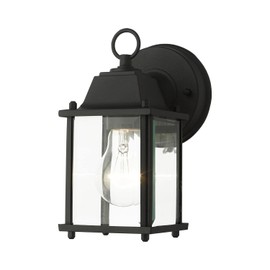 Livex Lighting 7506-14 Frontenac 1-Light Outdoor Wall Lantern, Black