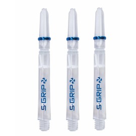 Thor-Sports Harrows Supergrip Spin Shafts with 360 Degree Rotating Top S-Grip 2BA Thread (Medium, Clear)