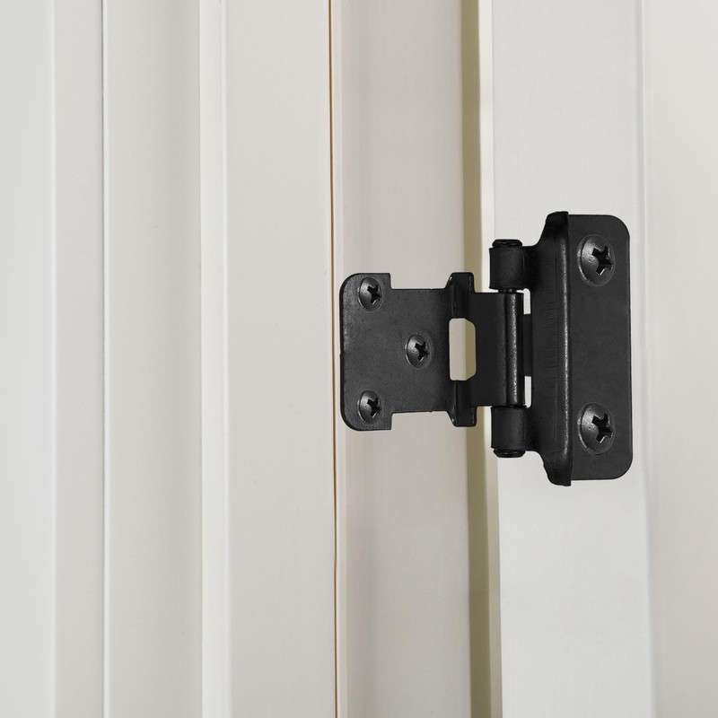 sourcing map 2 Pack Self Closing Cabinet Hinges, 1/2" Overlay
