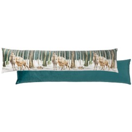 Evans Lichfield Stag Scene Draught Excluder Cover, Teal