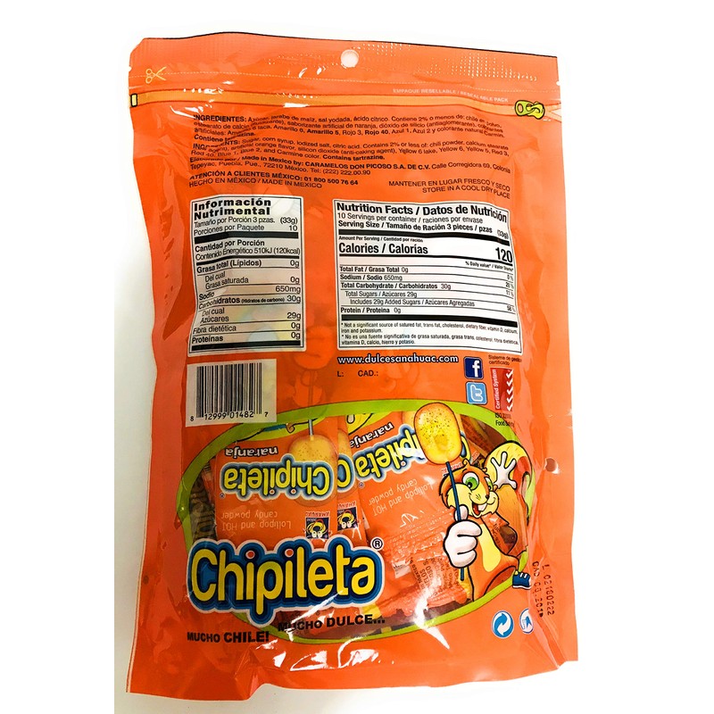 Chipileta Mix Chipoleta Mix Lollipop and hot candy powder