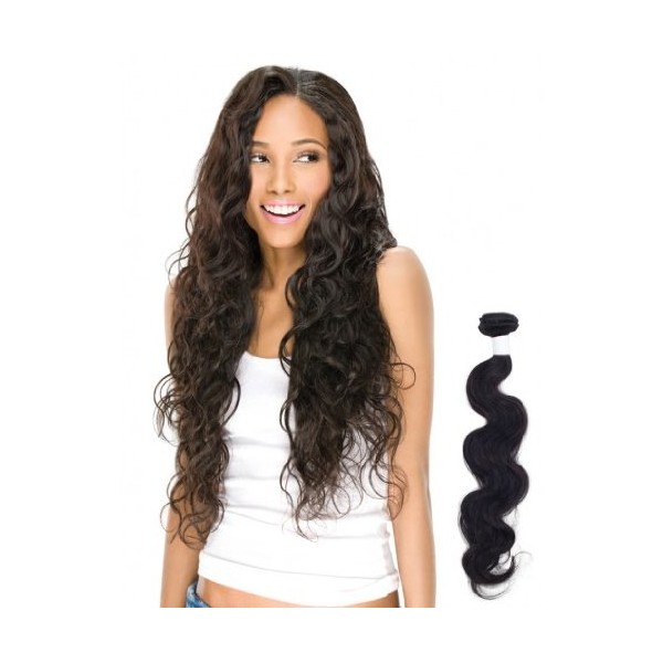 Simply Brazilian Non-processed Hair - Natural Body (16", NATURAL BLACK)