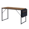 FurnitureR 39.4 inch Small Study Writing Table with Storage Bag