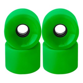 SanDoll Skateboard Soft Wheels Set of 4 Wheels Hardness 78A (Green)