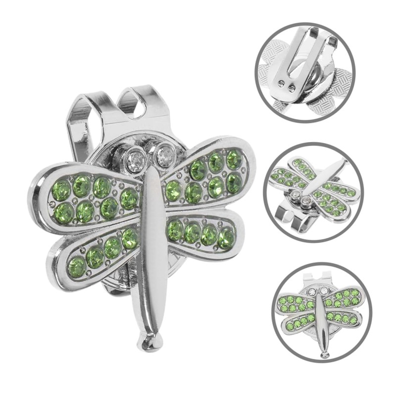 BESPORTBLE 2pcs Magnetic Golf Hat Clip Portable Ball Markers Golfing