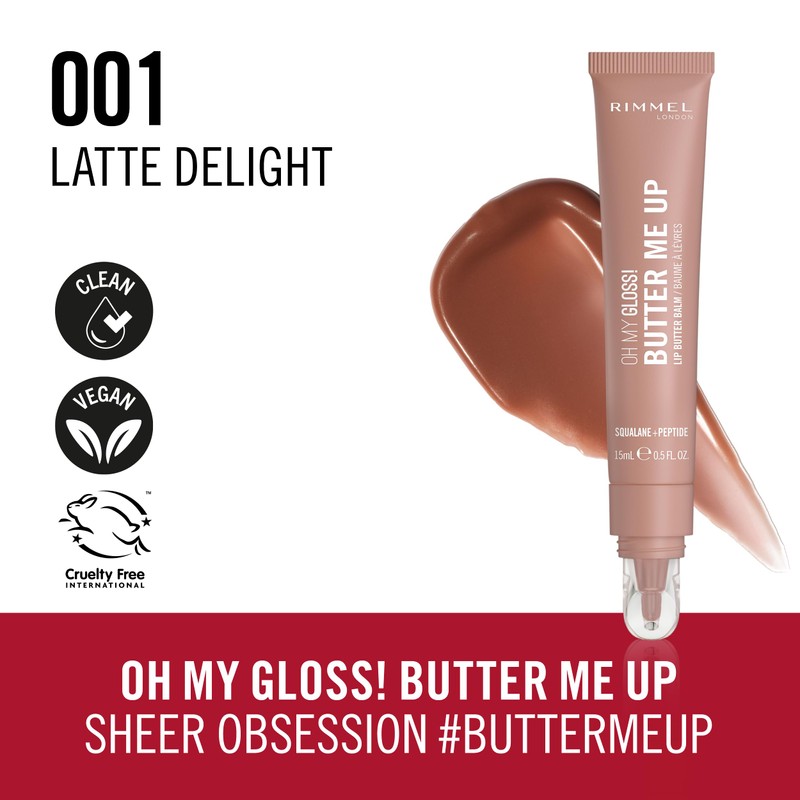 Rimmel Oh My Gloss Butter Me Up Lip Balm Latte