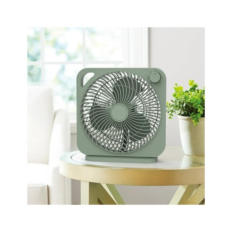 FYNORI 9 Inch Box Indoor Comfort Personal AC Electric Fan,