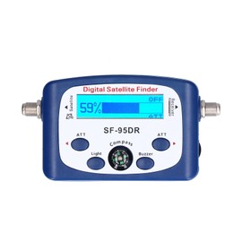 SF‑95DR Portable LED Digital TV Satellite Signal Finder Equipment with Compass Electronic Buzzer 950‑2150MHz