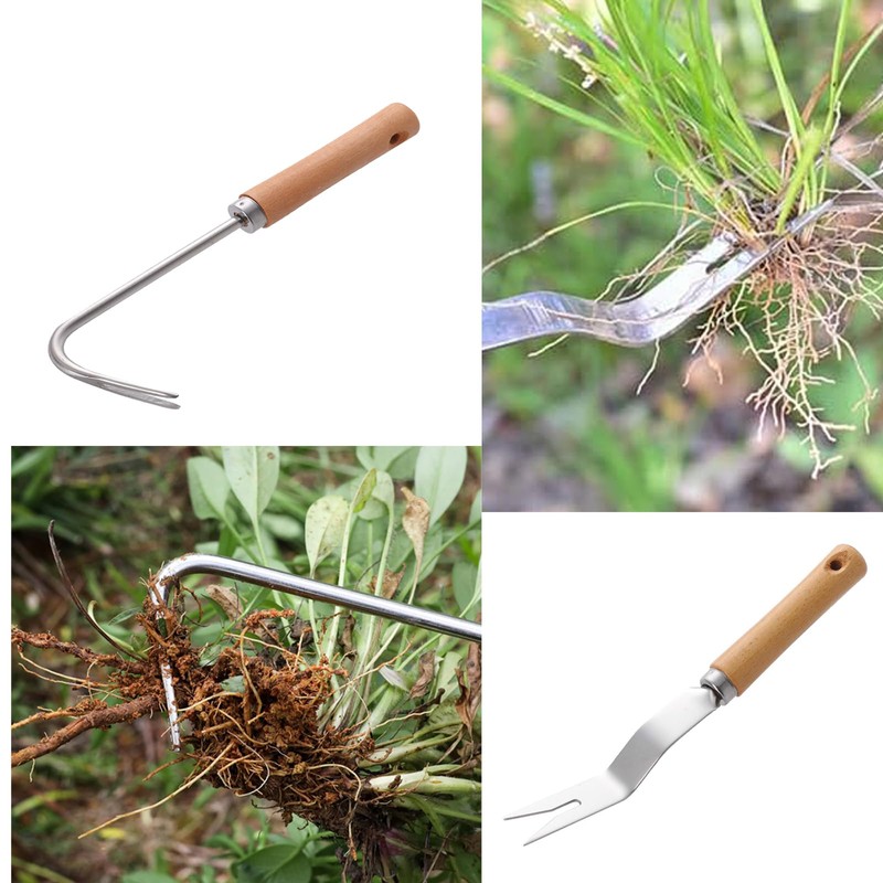 Ieron 2 Pcs Hand Weed Remover Tool Garden Manual Weed