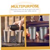 Ciieeo 5pcs Stainless Steel Water Mugs Metal Drinking Cups for