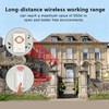 Smart Wireless Selfpowered Waterproof Doorbell Chime Elderly Caller 1*transmitter 1*receiver