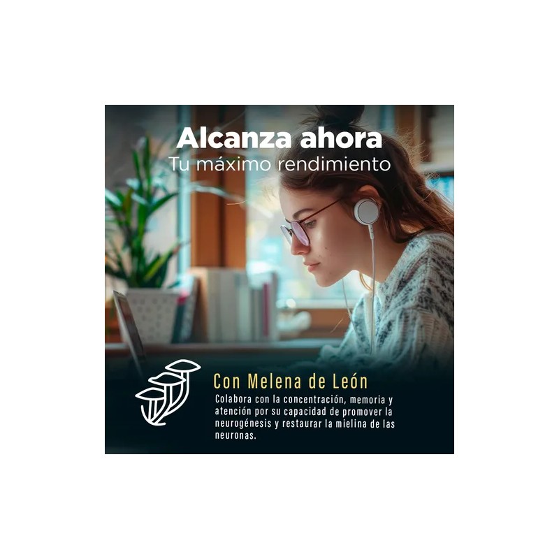 Nootrópicos BPN PRO con Melena de León y Omega 3