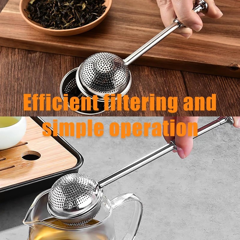 Tea strainer, tea infuser, stainless steel tea strainer set for