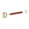 Face Massage Roller Copper Wooden Handle Promote Blood Circulation Double