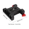 1/4in Camera Mounting Base Plate Aluminum Alloy 15mm Diameter DSLR