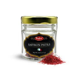 Rudca Food 100% Natural Saffron Pistils – Premium Dried Threads, No Additives – 0.03 oz (1g)